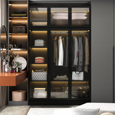 Glass Door Bag Closets Design Ideas