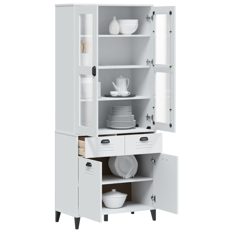Aleemah Display Cabinet, White