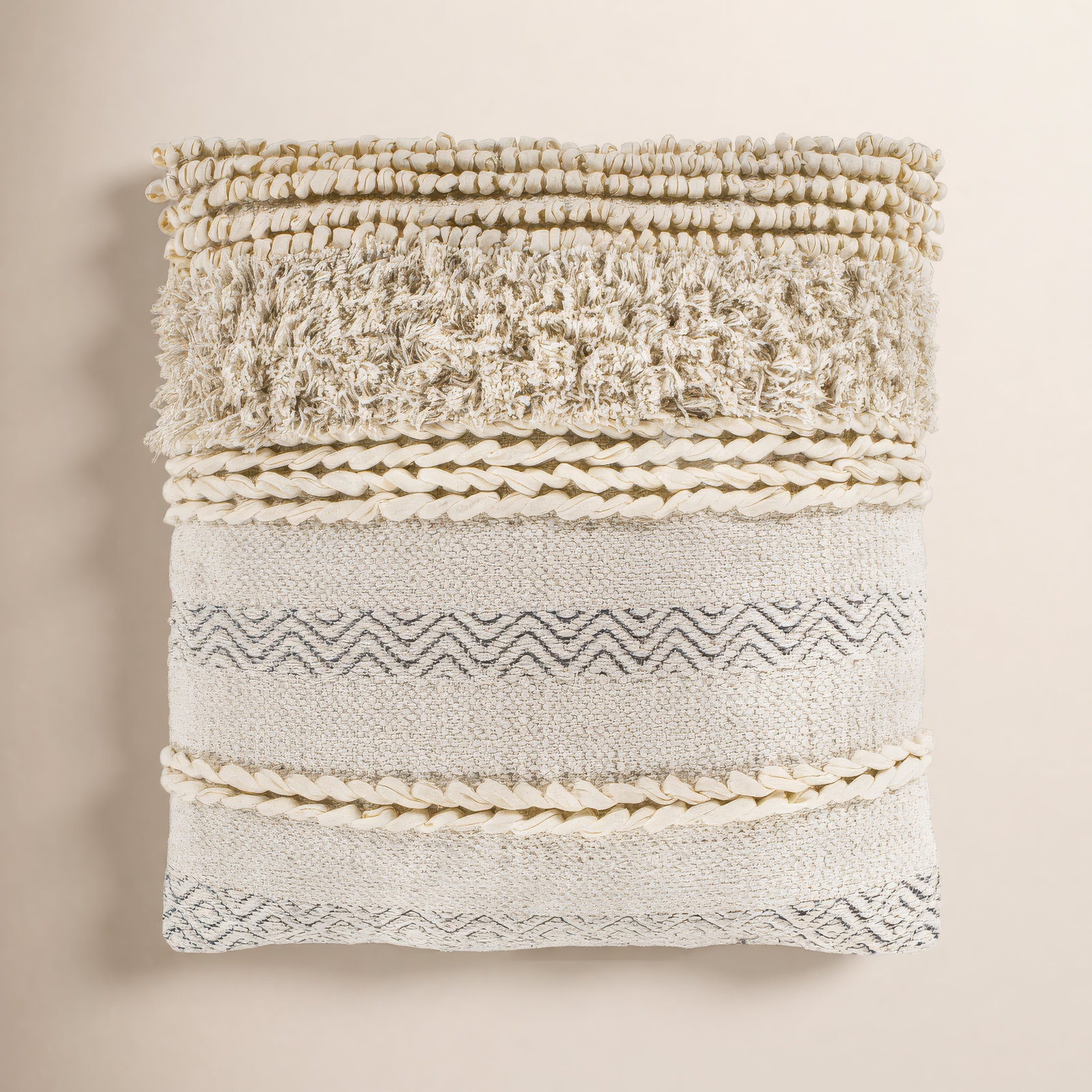 Venora Striped Cotton Throw Pillow, 22" x 22", Pillow Cover Only - No Insert