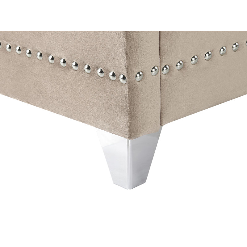 Inverness Upholstered Bed, Taupe, Super King (6')
