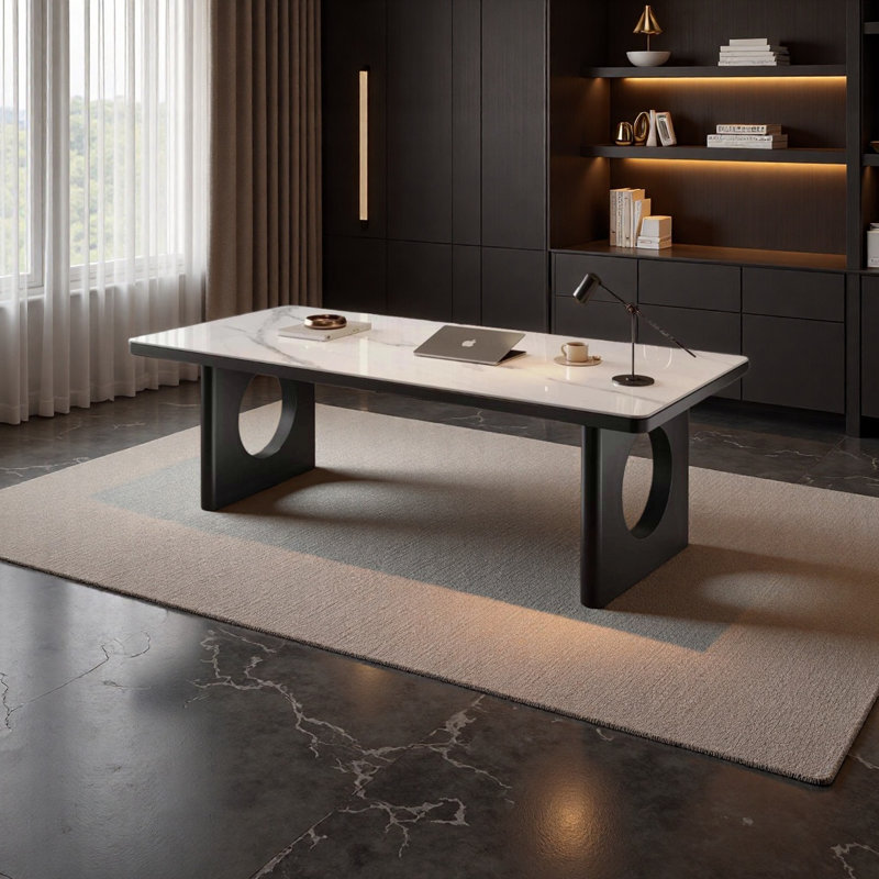 Bureau haut de gamme élégant et luxueux, H 29,52 po x l 78,74 po x P 31,49 po