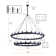 Brisa 2 Tier Wheel-Shaped Pendant Light with E12 Base Bulb and 48 Lights