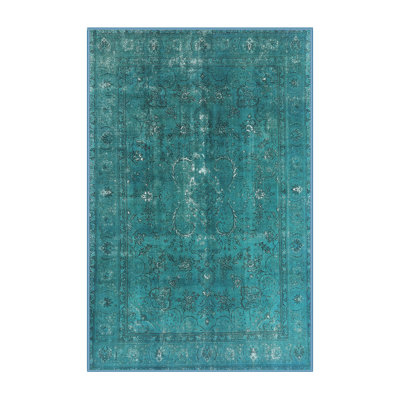 Tapis vert de style oriental