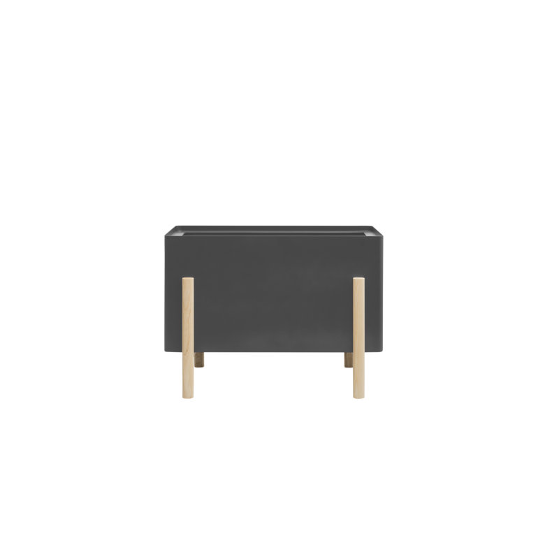 Koby Metal Planter Box, Lead