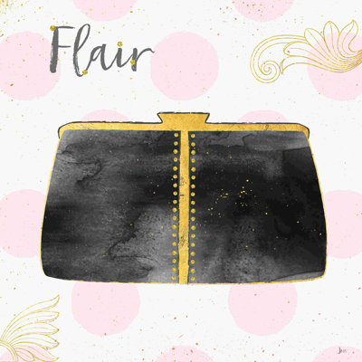 " Fashion Blooms II Black " by Jess Aiken Painting Print