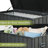 Domi Louvered Deck Box Water Resistant Lockable with Wheels-127943098-92697765
