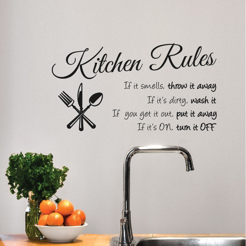Text & Numbers Non-Wall Damaging Wall Decal, Matte Black