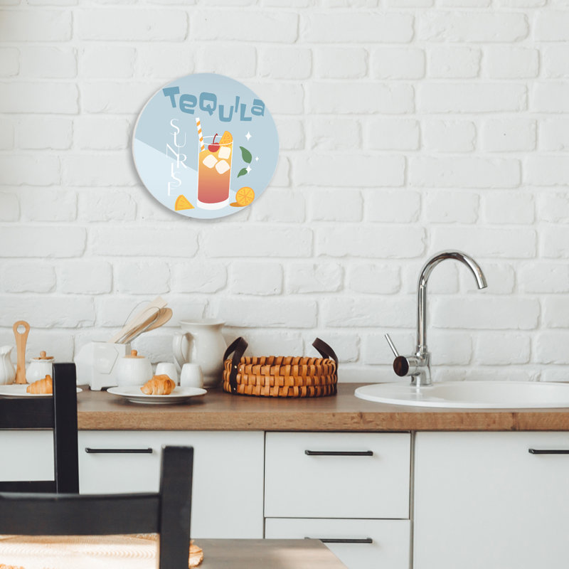 Plaque murale Téquila Sunrise with Lemons, design par Anna Quach