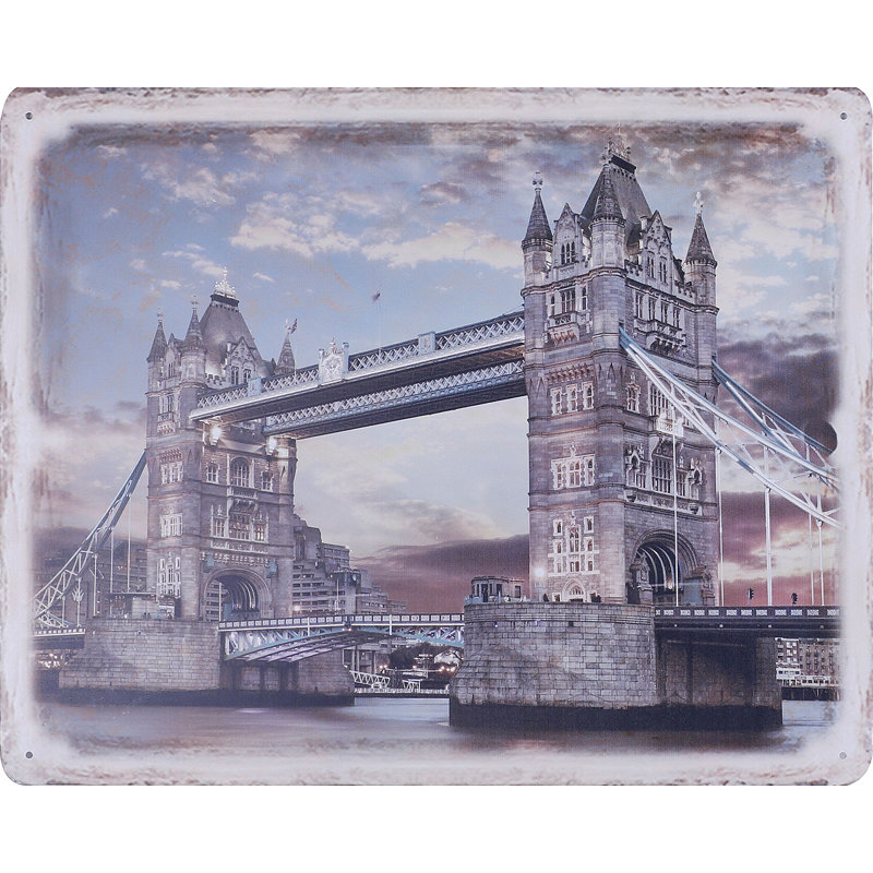 Traditional Buildings & Architecture Wall Decor on Metal