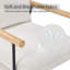 Chaise d'appoint avec coussin amovible blanc