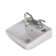 Vitreous China Rectangular Wall Mount Bathroom Sink with Overflow