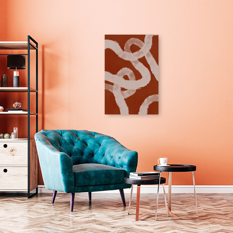 Floatinglines Abstract Contemporary Minimalist Wall Art Print, H 36 po x l 24 po
