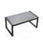 Ensemble de meubles de patio 4 pièces pour balcon, porche, jardin, jardin, cour, plateau de table en bois d'acacia gris, coussin bleu et rotin gris clair-2072602709-2072602710