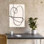 Abstract Flowing Line Abstract Contemporary Elegant Wall Art Print 1 Piece Wrapped Canvas Wall Art-1542183591