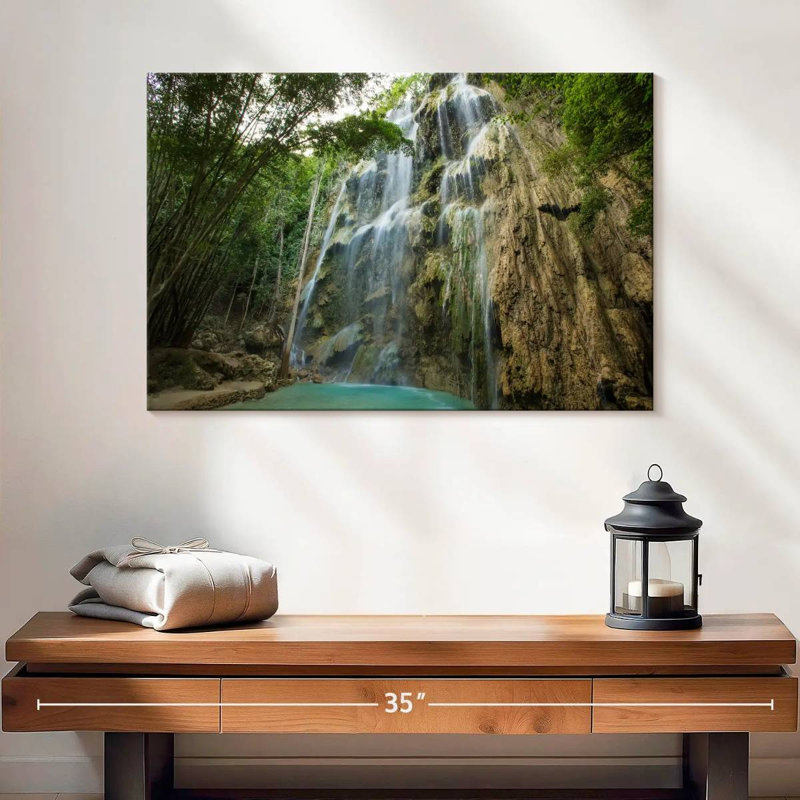 Cascade d'Alvord à Cebu, H 16 po x l 24 po