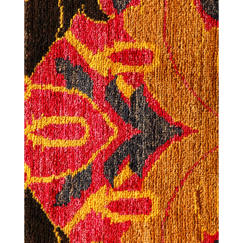 Arts & Crafts One-of-a-Kind 9' 1" X 12' 4" Hand Knotted Area Rug