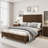 Solid Wood Bed Frame with Tall Headboard-218752410-218752409