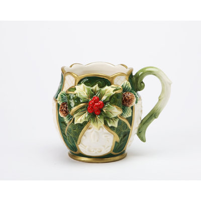 Emerald Holiday Teacup Set of 4