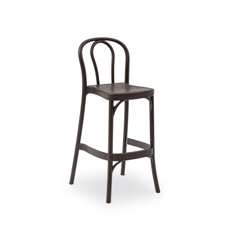 Tabouret de bar H 30 po, Wengé