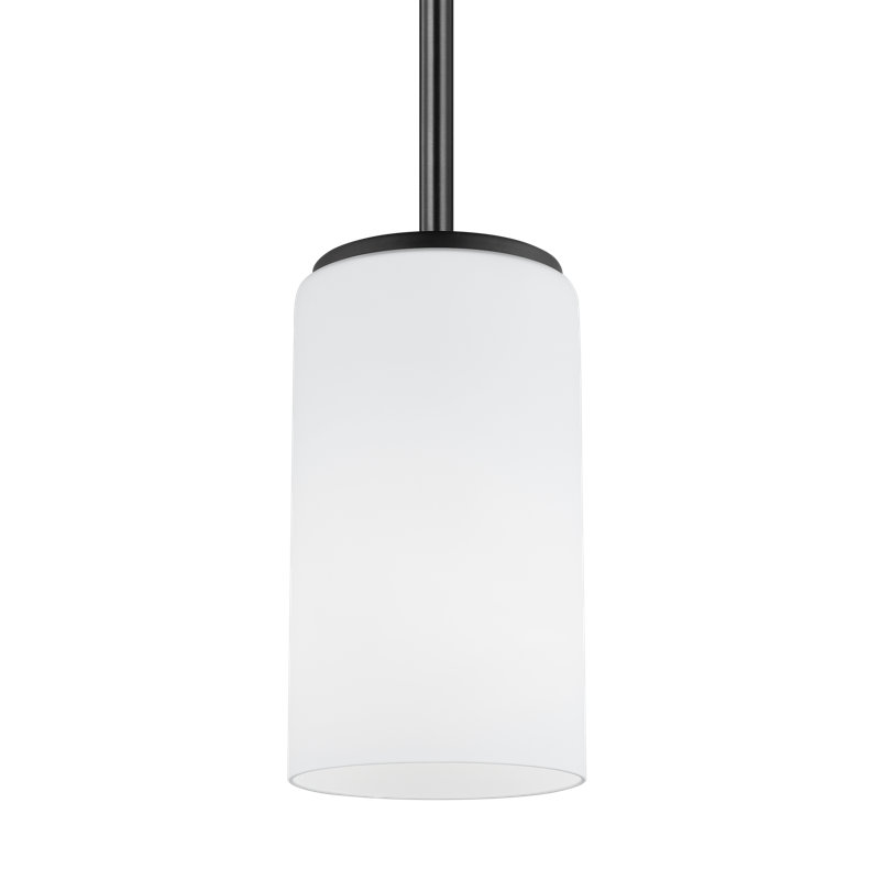 Mini-luminaire suspendu 1 lumière Alturas de Génération Lighting , Noir minuit