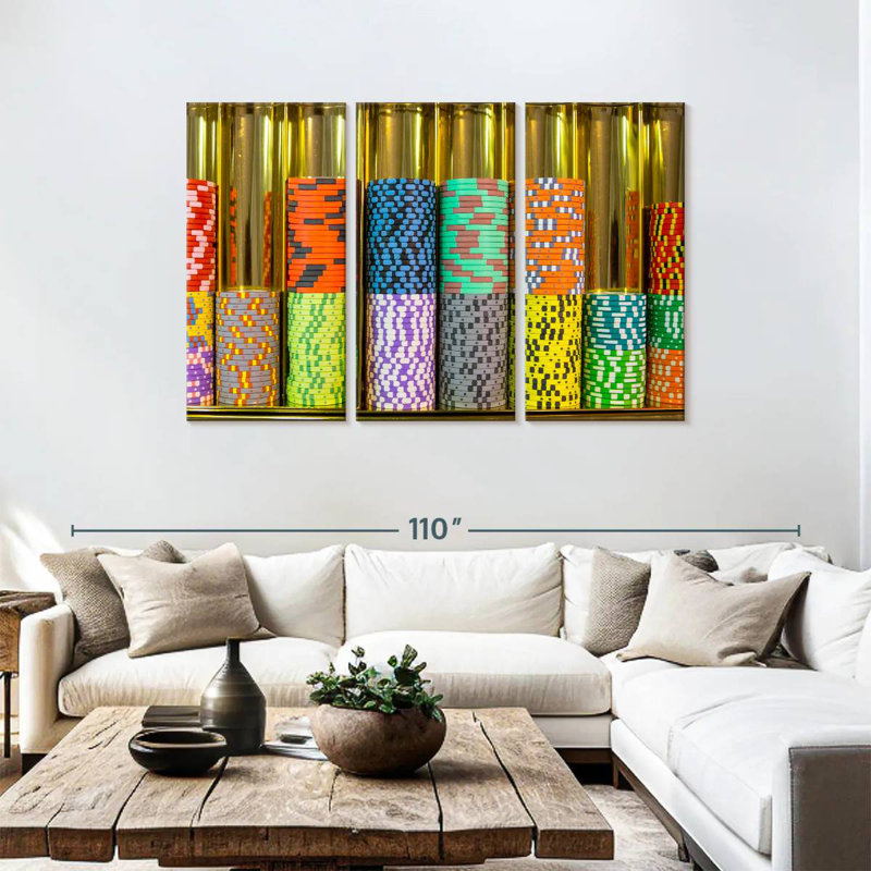 Senne Gambling Chips, 48" H x 74" W