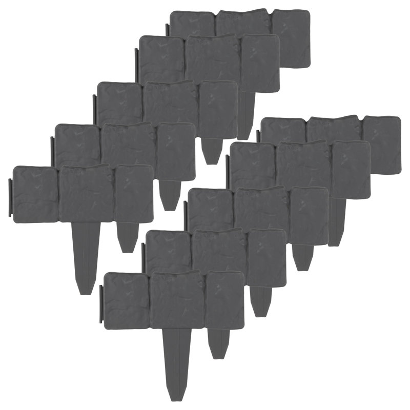 9'' H x 0.75'' W Polypropylene Lawn Edging