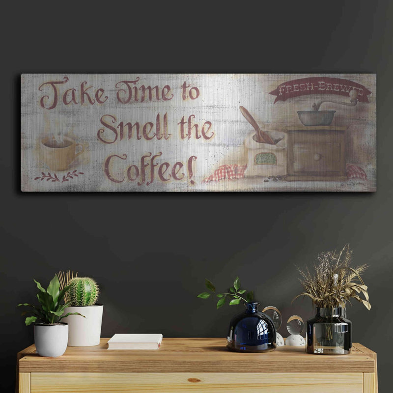«Smell The Coffee» par Pam Britton, H 12 po x l 36 po