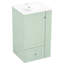 Meuble-lavabo de 20 po avec lavabo en céramique, rangement et tablettes latérales ouvertes pour salle de bain compacte