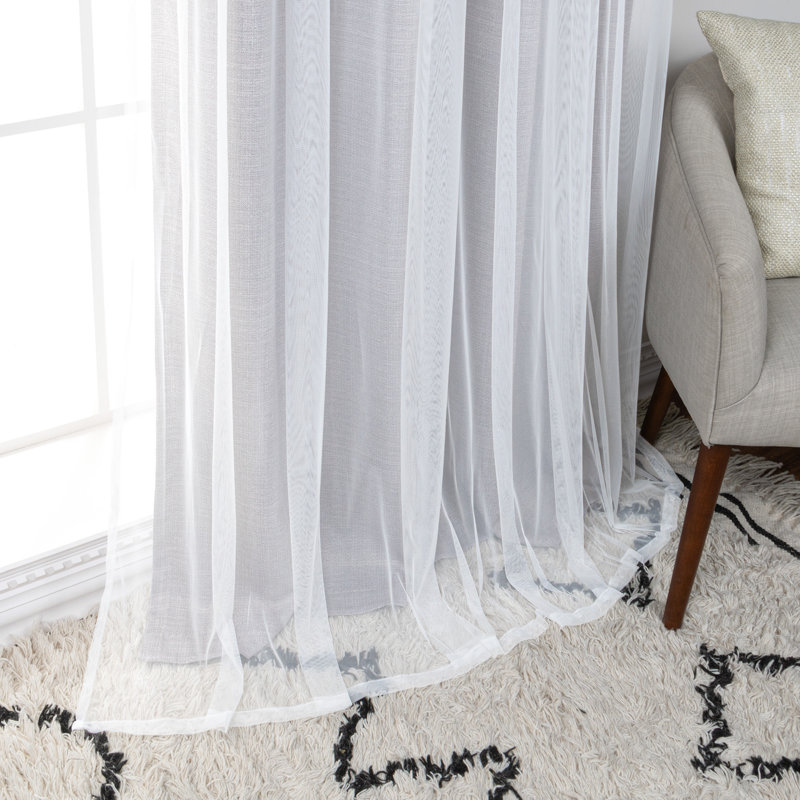 Basketweave Curtain, Brown, 52" W x 96" L