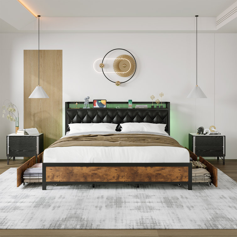 https://assets.wfcdn.com/im/10003011/resize-h755-w755%5Ecompr-r85/2551/255181628/Venita+PU+Upholstered+Storage+Bed+with+Lighted+Headboard%2C+USB+Ports+and+4+Drawers.jpg