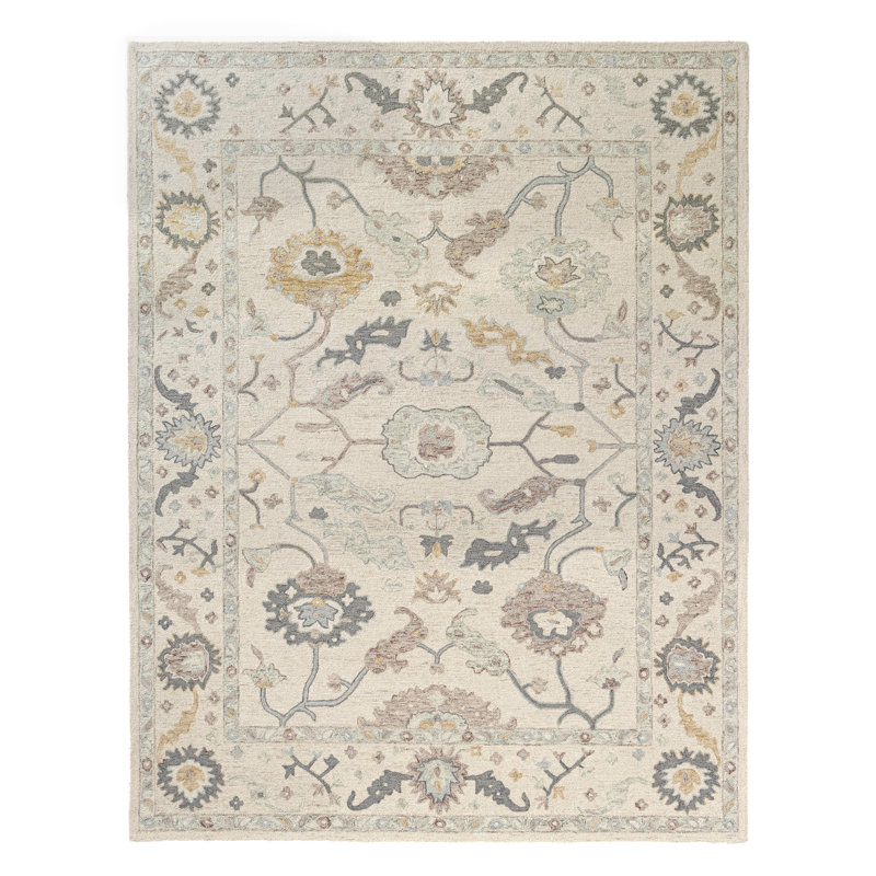 Tapis 100% laine touffeté à la main Galisteo, 5 pi x 7 pi 9 po