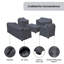 Arnhildur Aluminum Outdoor Seating Group Cover