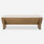 Uttermost Wedged Ivory Fabric Bench