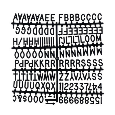 Plastic Changeable Letter Board