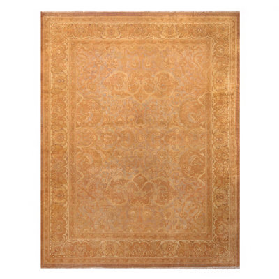 One-of-a-Kind 9'6" X 12'7" Before 1900 Wool Area Rug in