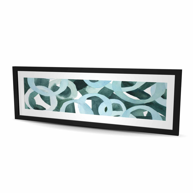 «Abstract Rings - Livingroom», reproduction encadrée avec passe-partout