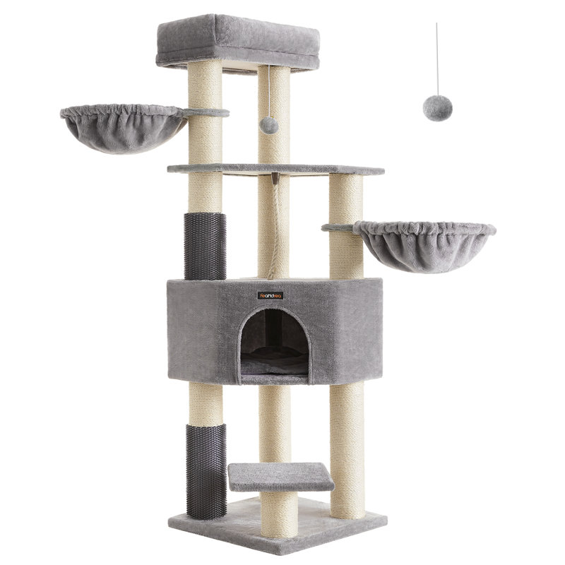 160cm H Cat Tree, Cream White