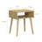  Zoe Solid Oak Wood Nightstand, Mid Century Modern Side Table Bedroom without Drawer-1929879702