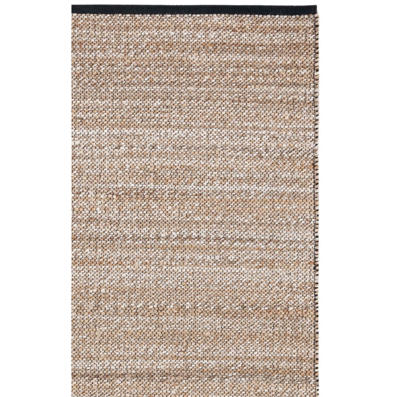 Tapis en jute / coton tissé à la main Kendell, Rectangle 9 pi x 12 pi