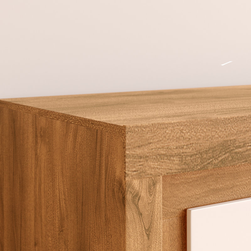 Glyndon Sideboard, Riviera Oak/White High Gloss