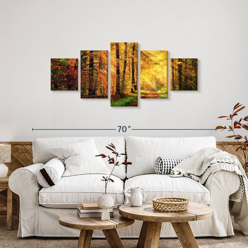 Walkway In The Forest, 24" H x 55" W