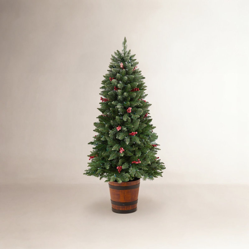 Arbre de Noël épinette vert 5 pi avec 200 lumières DEL