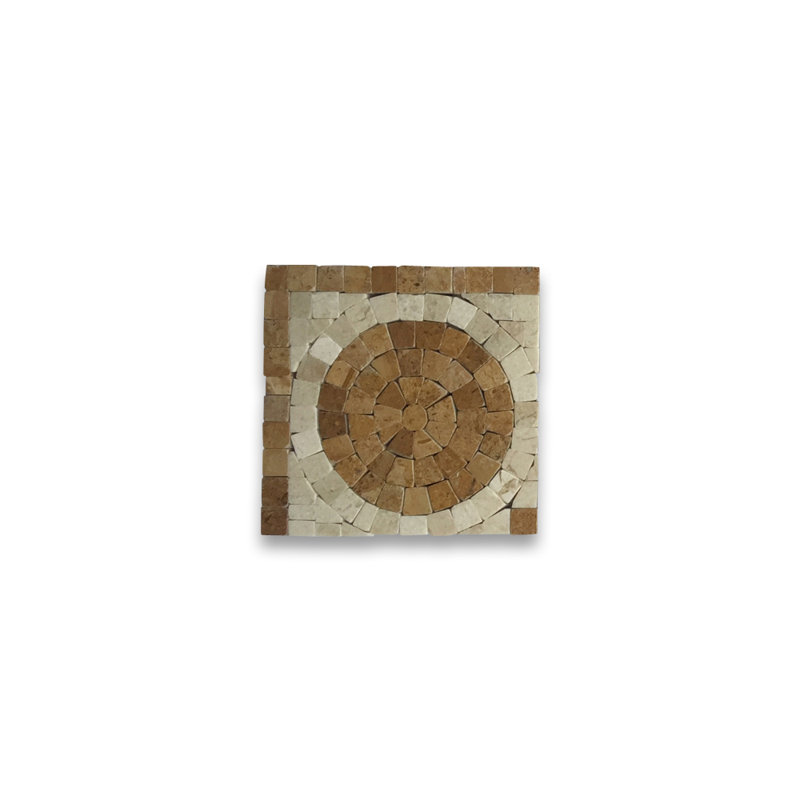 Carreau de mosaïque de marbre et de plancher 3,9 "x 3,9" Treasure
