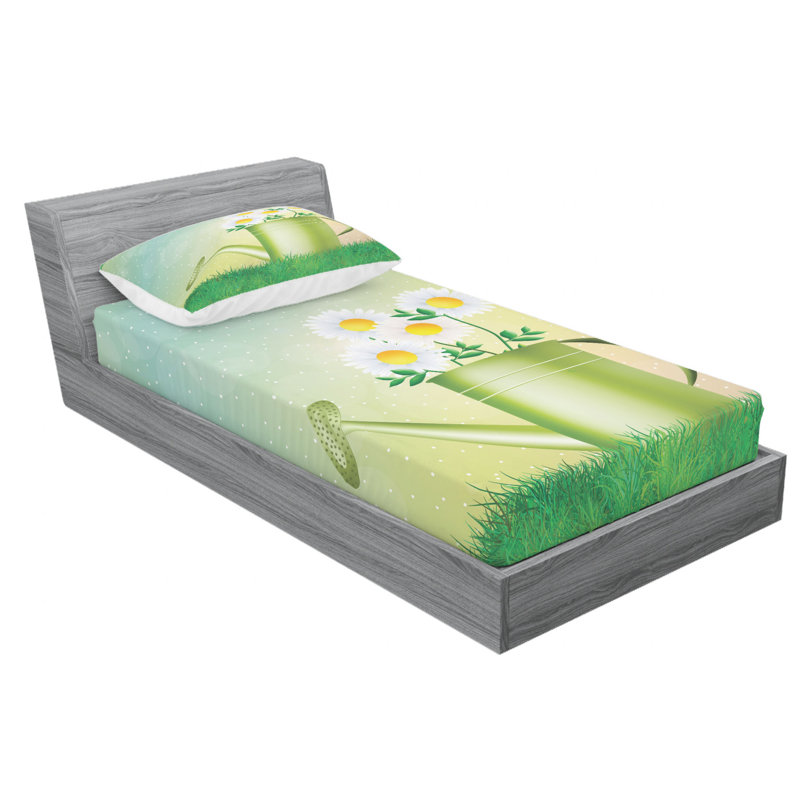 Microfiber Sheet Set, Twin Sheet Set with Fitted Sheet