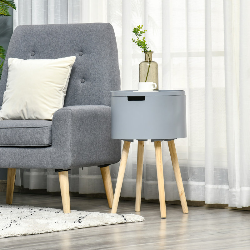Dow Tray Top End Table, Grey