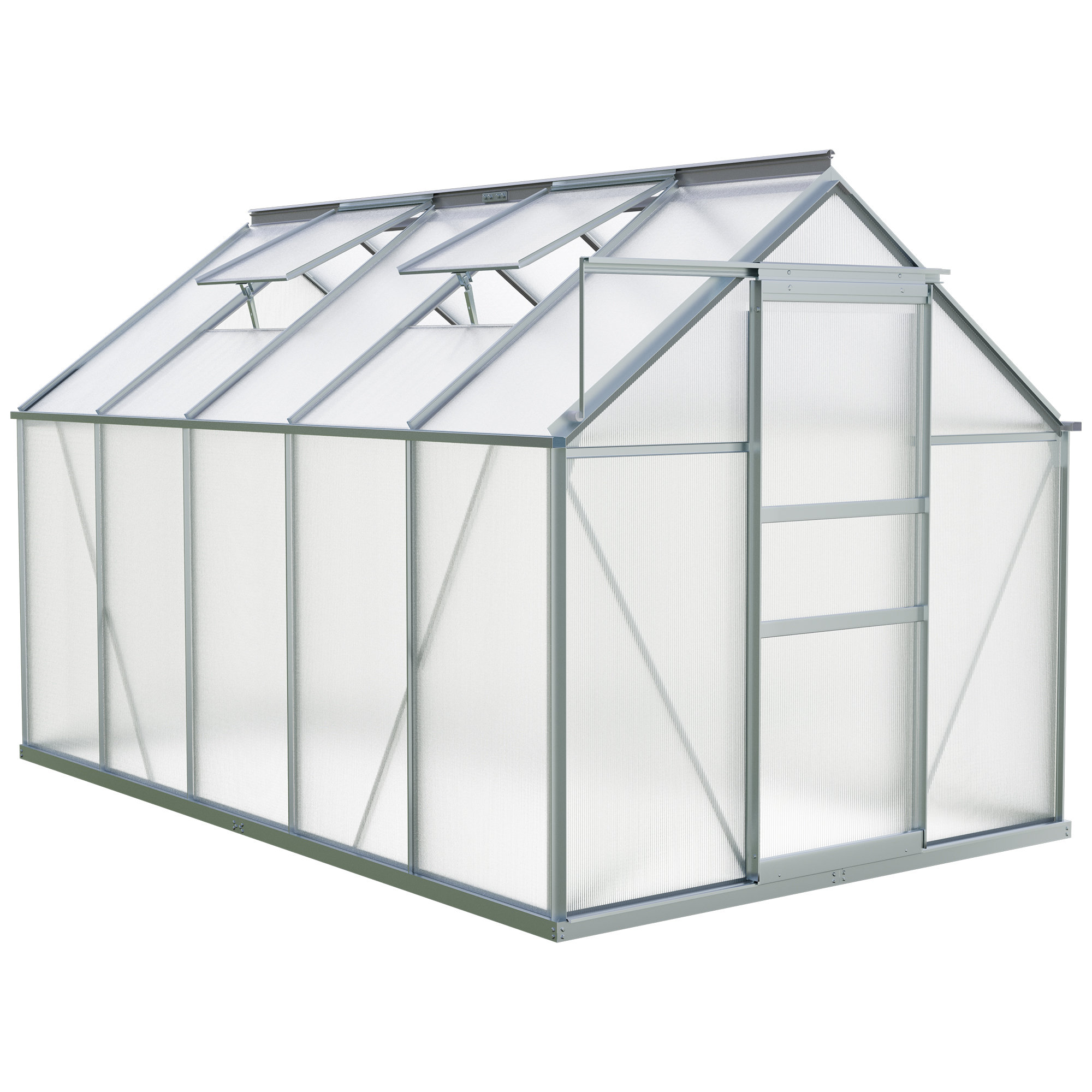 Balconera 6'W X 4/6/8/10/12'D Heavy-duty Walk-in Hobby Greenhouse ...