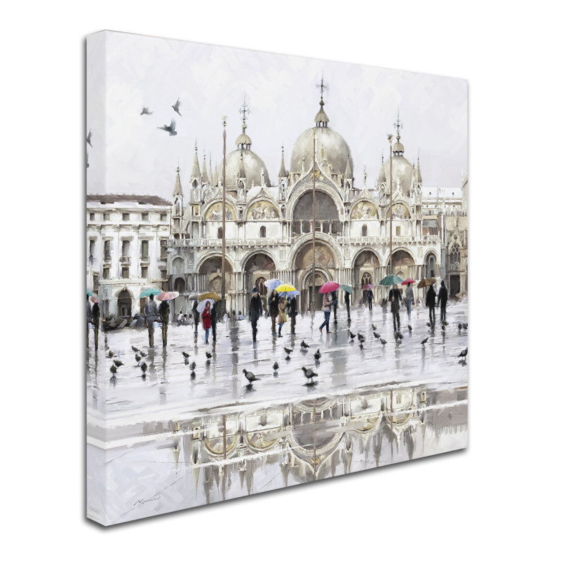 Armand «St Mark's Square 1», reproduction sur toile, H 14 po x l 14 po x P 2 po