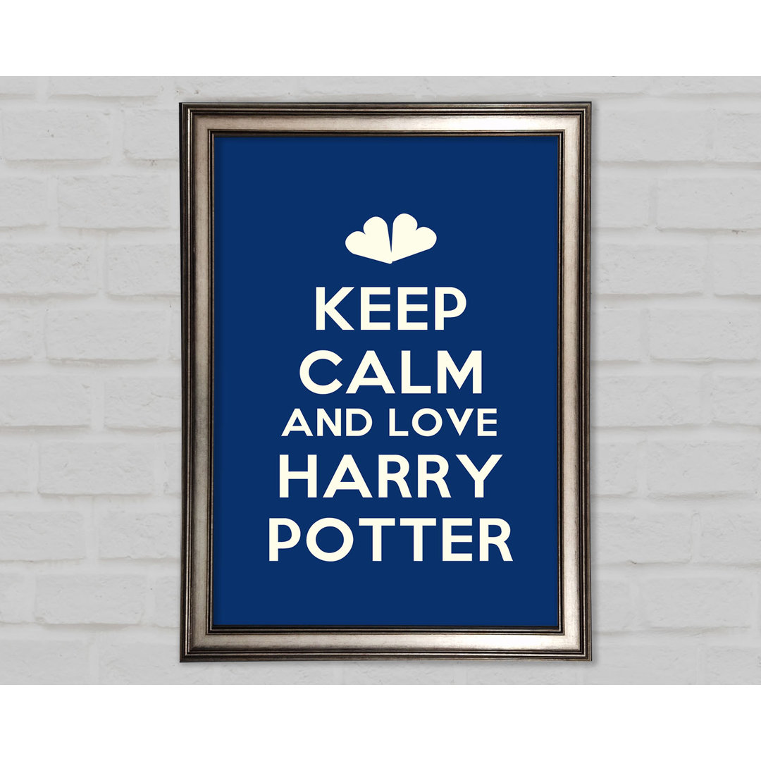 Keep Calm Potter - Einzelner Bilderrahmen Kunstdrucke