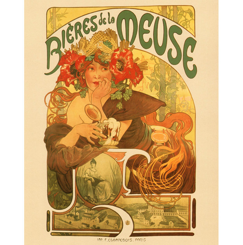 Bieres De La Meuse, 24" H x 19" W