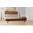 Harmony Solid Wood Bed Frame Platform Style with Sculpted Headboard, Mid-Century Modern, No Box Spring Needed, Smart Tools Assembly, 800 lbs Capacity-127582611-127582622